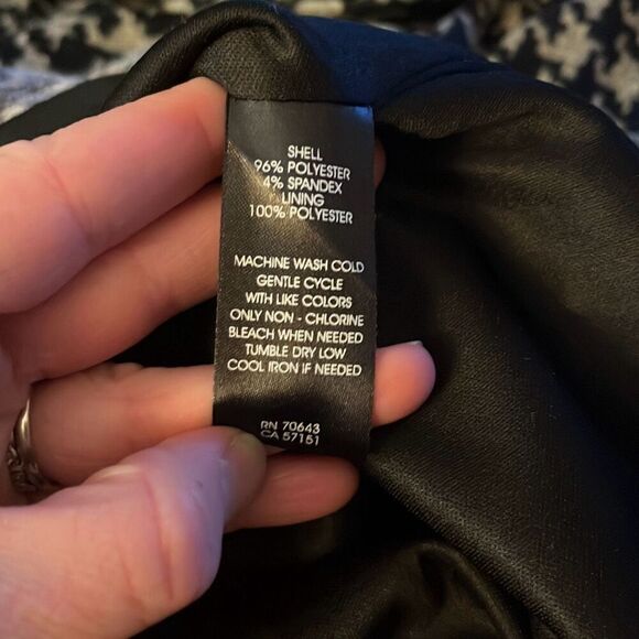 Jessica Howard Houndstooth Dress Cowl Neck Career Casual Work Office Party - Picture 4 of 5